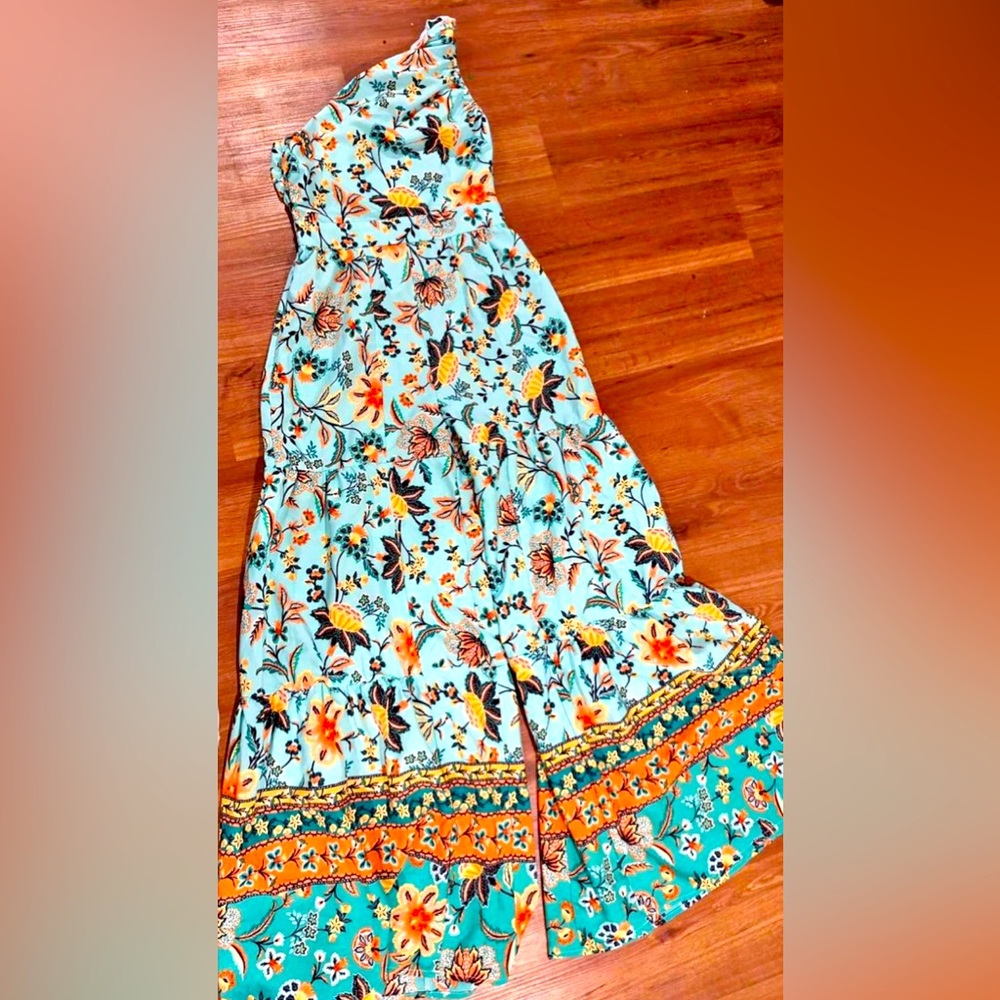 One shoulder jumpsuit